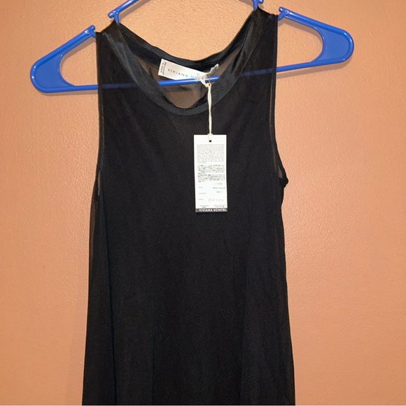 NWT Viviana Uchitel Fringe Hem Dress in Black Size XS (1) $564 - Picture 4 of 7